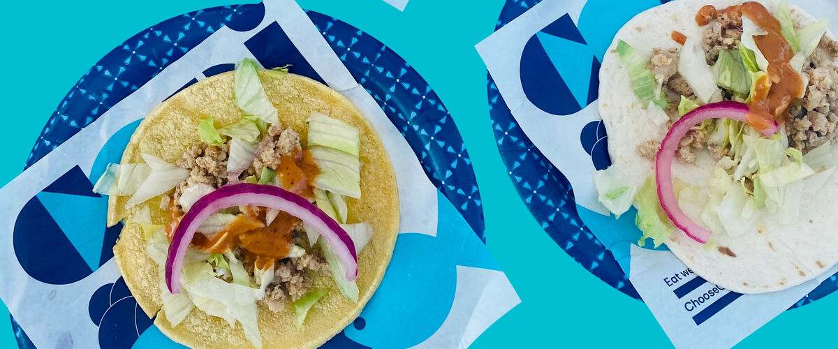 Copi fish tacos plated and ready to eat