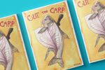 Cut the Carp comic book featuring an illustrated fish getting butchered